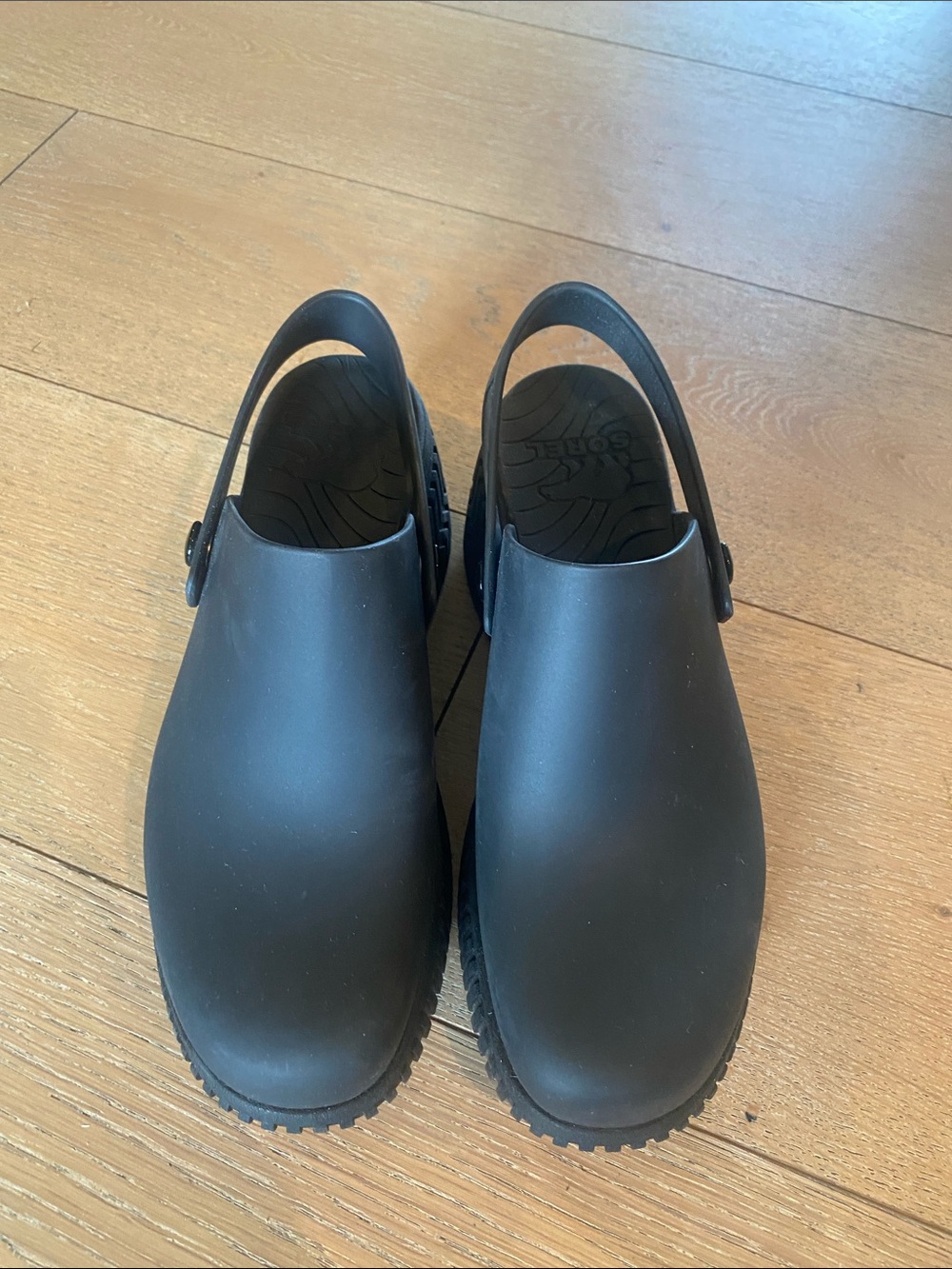 Sorel Womens Black Slip-On Clog with Backstrap